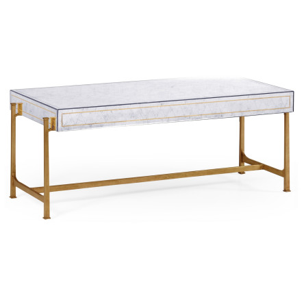 Églomisé & Iron Box Top Coffee Table