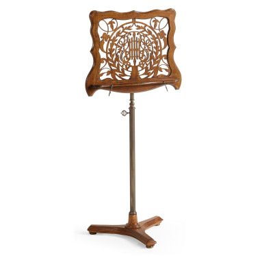 Fretwork Walnut Adjustable Music Stand