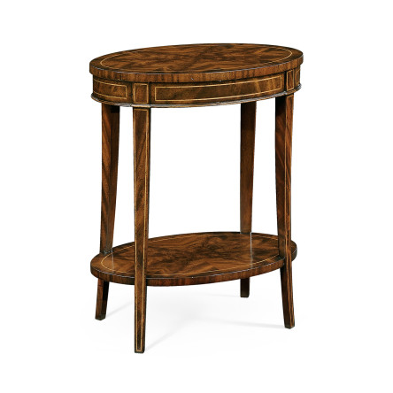 Mahogany Oval Lamp Table