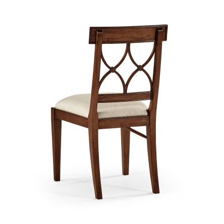 Regency Mahogany Curved Back Side Chair