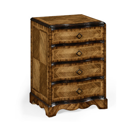 Small chest with decorative argentinian walnut veneer