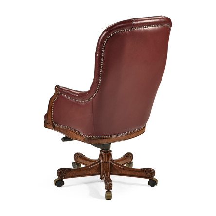 Chesterfield Style High Back Desk Chair