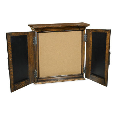 Dartboard Dark Oak Cabinet