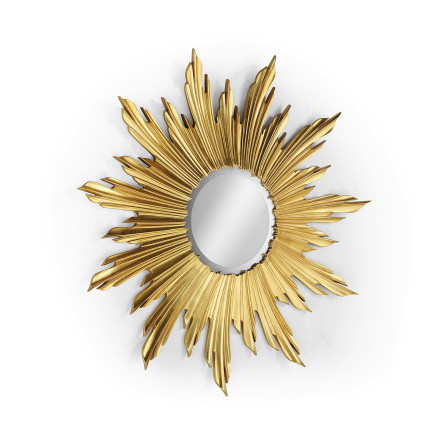 Small Gilded Sunburst Mirror