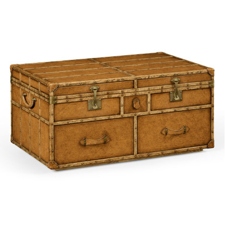 Travel Trunk Style Coffee Games Table