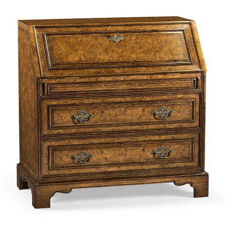 Queen Anne Pollard Bureau Cabinet (Base)