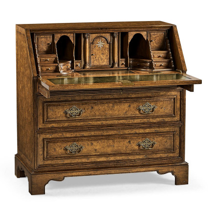 Queen Anne Pollard Bureau Cabinet (Base)