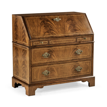 Queen Anne Fall Front Walnut Bureau