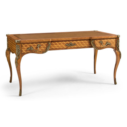 Satinwood & Marquetry Bureau Plat