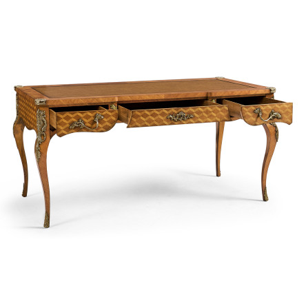 Satinwood & Marquetry Bureau Plat
