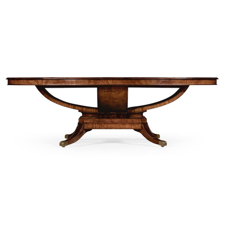 Biedermeier Style Mahogany Oval Dining Table 96