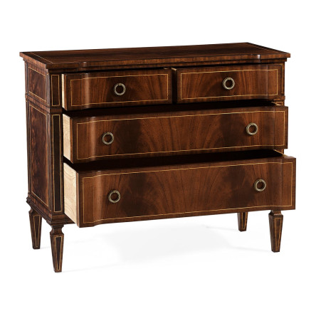 Regency Mahogany Reverse Breakfront Chest