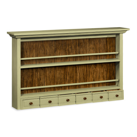 Gustavian Style Walnut Plate Rack