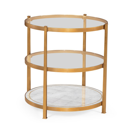 Gilded Three Tier Table