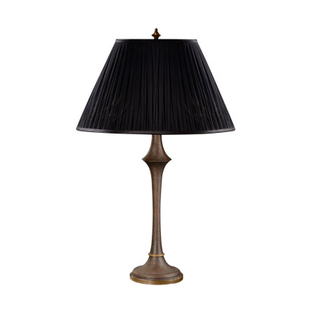 Heavily textured baluster table lamp