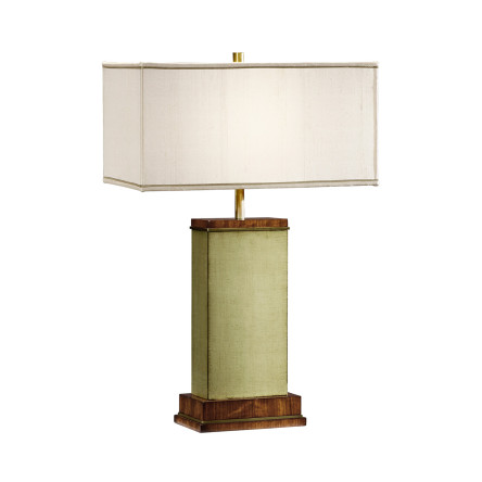 Sage Finish Hyedua Rectangular Table Lamp