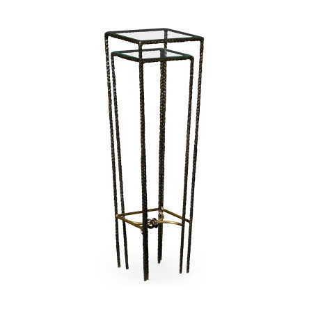 Bronze hammered nesting tables