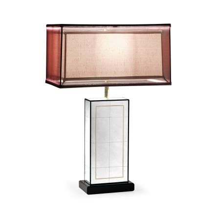 Rectangular Églomisé Table Lamp