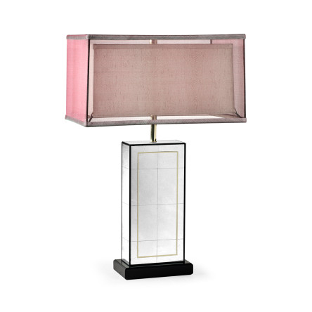 Rectangular Églomisé Table Lamp
