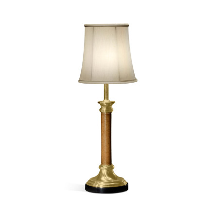 Brass & Leather Table Lamp