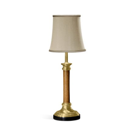 Brass & Leather Table Lamp