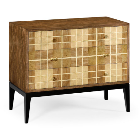 Pale Tartan Chest of Drawers