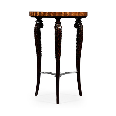 Feather Inlay End Table