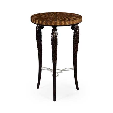 Feather Inlay End Table