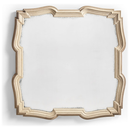 Limed Acacia Antique Mirror