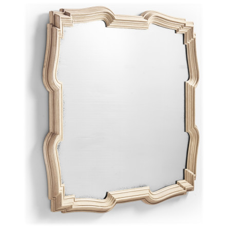 Limed Acacia Antique Mirror