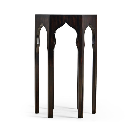 Hexagon lamp table (Ebonised)