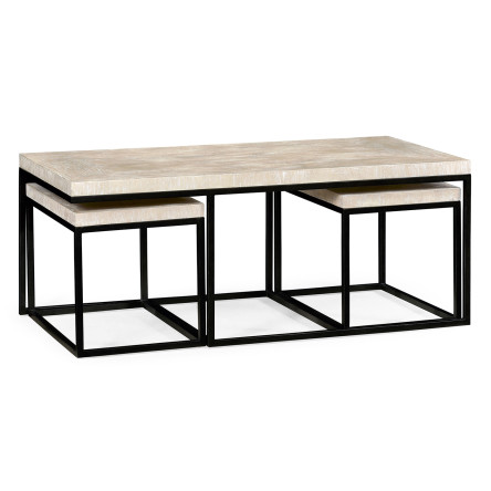 Rectangular Coffee Table in Limed Acacia