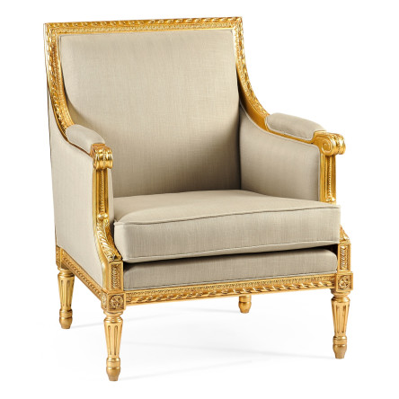 Antique Gold-leaf Occasional Chair