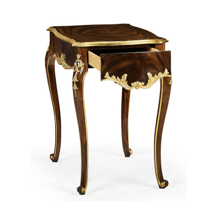 End table with gilt carved detailling
