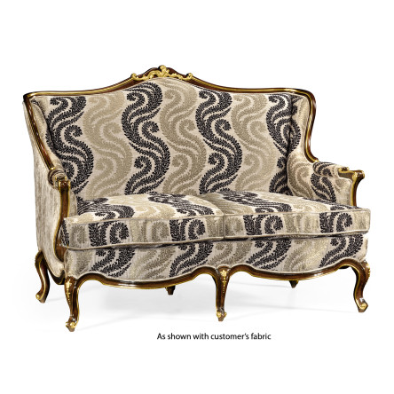 Bergère Two Seater Sofa with Gilded Carving