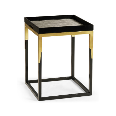 Square Natural Walnut Tray Table