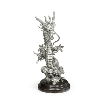Antique Stainless Steel Dragon Statue