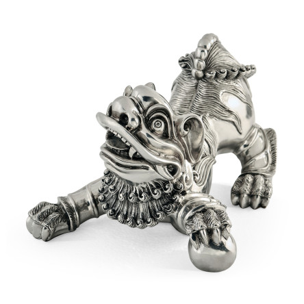 Antique Stainless Steel Foo Dog