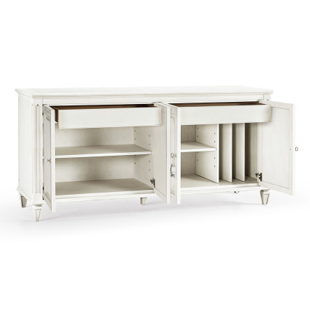White Crepuscular Credenza