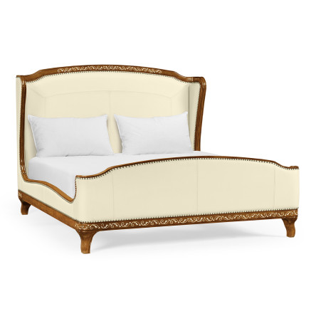 Louis XV Style Burl Walnut US King Bed