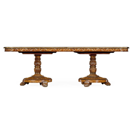 Burl & Mother of Pearl Rectangular Dining Table 95