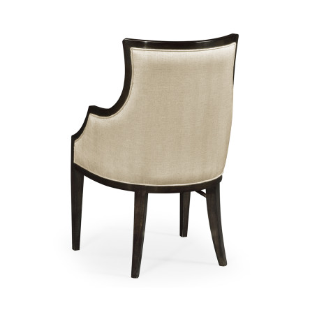 Smoked Grey Eucalyptus Dining Arm Chair