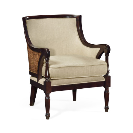 Langkawi Curved Rattan Back Occasional Chair