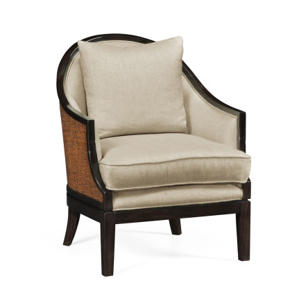 Rouded Langkawi Rattan Back Dining Chair