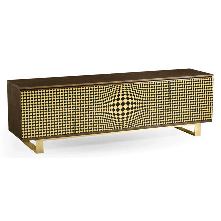 3D Op Art TV Entertainment Unit