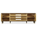 Dark Gold Walnut & Hand Painted TV Cabinet