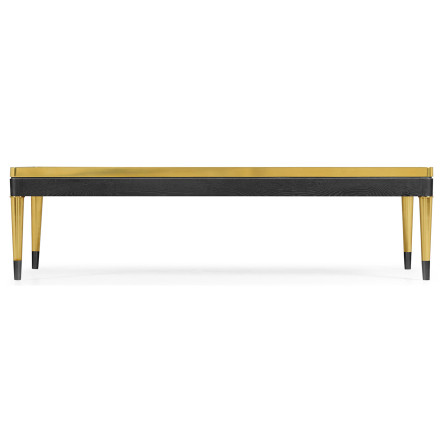 Fusion Rectangular Oak & Marble Cocktail Table