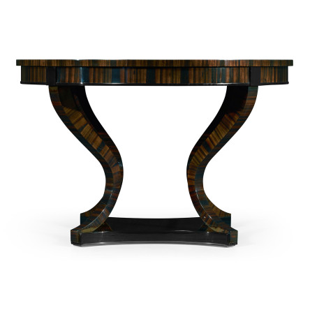 Round Macassar Ebony Centre Table