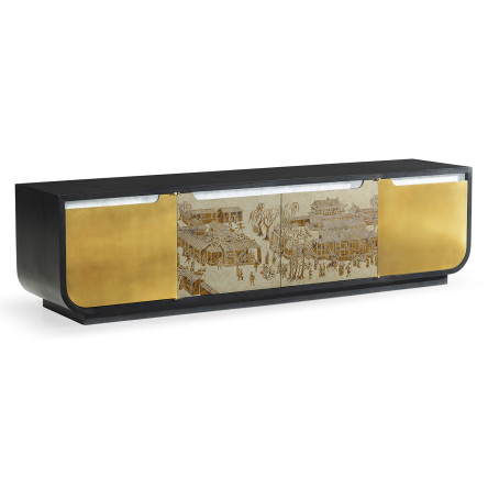 Fusion Chinoiserie Entertainment Cabinet