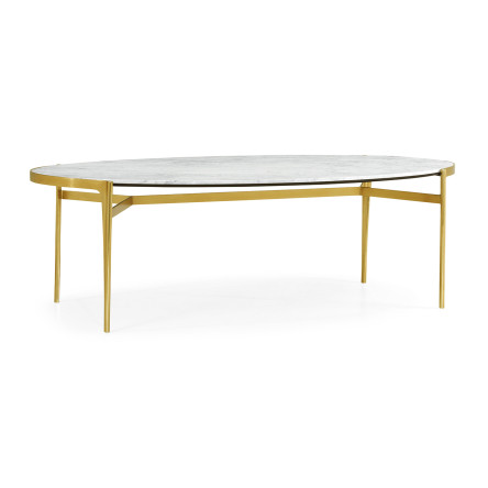 Fusion Oval Marble Dining Table 96